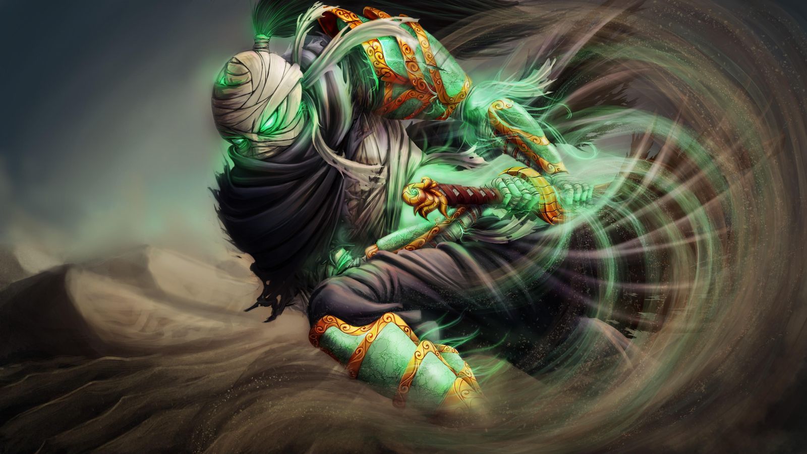 Mystic Warrior Desert Phantom Wall Art