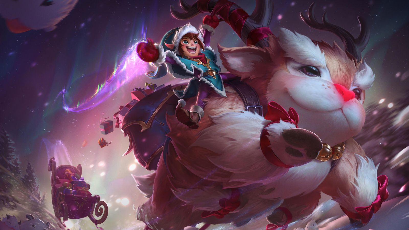 Festive Fae & Fluffy Companion Wall Art
