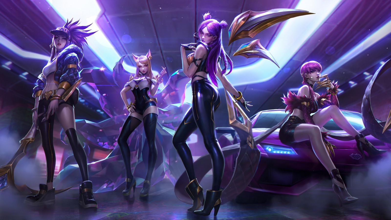 K/DA Prestige K/DA All Out Pop Stars Wall Art