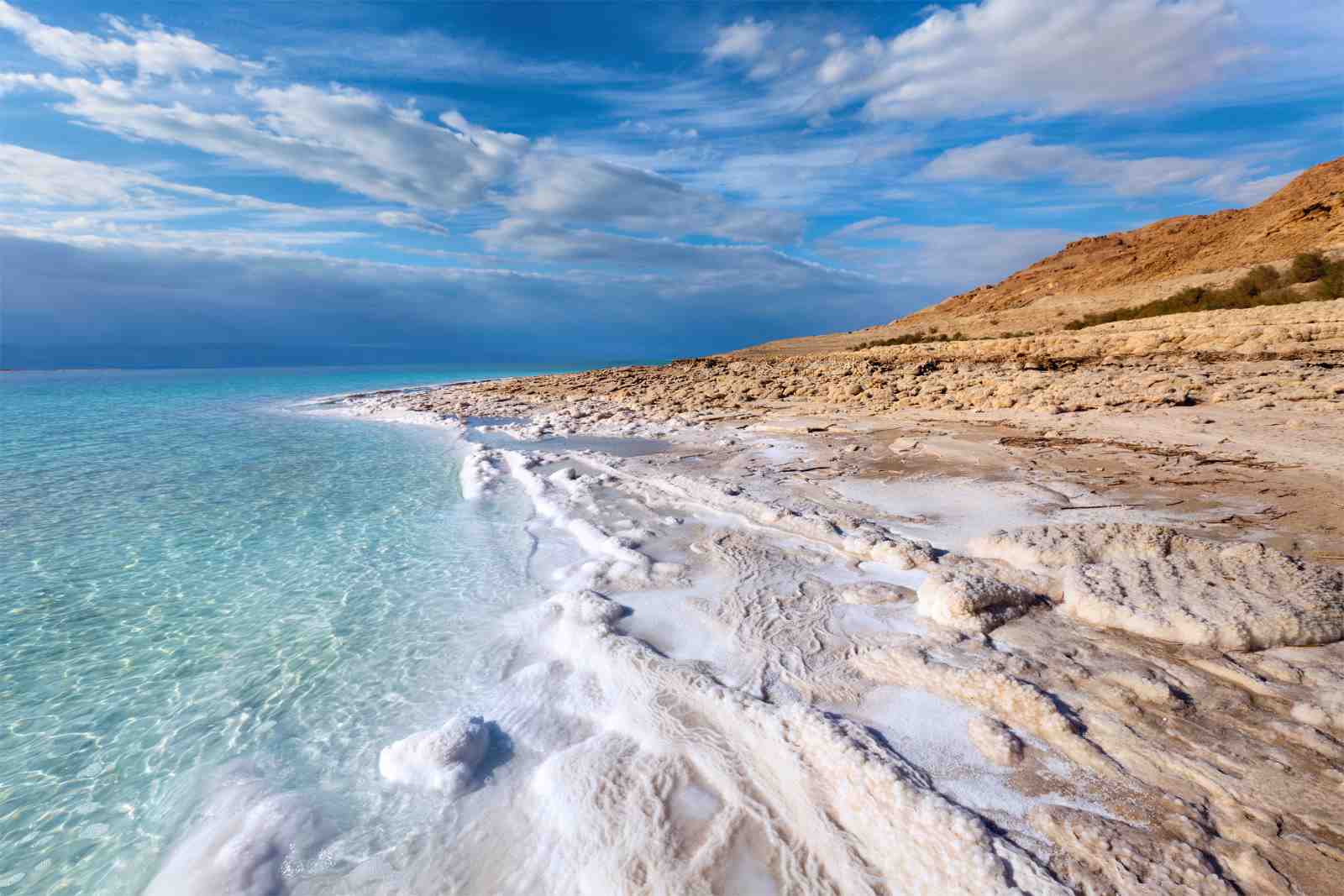 Tranquil Dead Sea Shoreline Wall Art