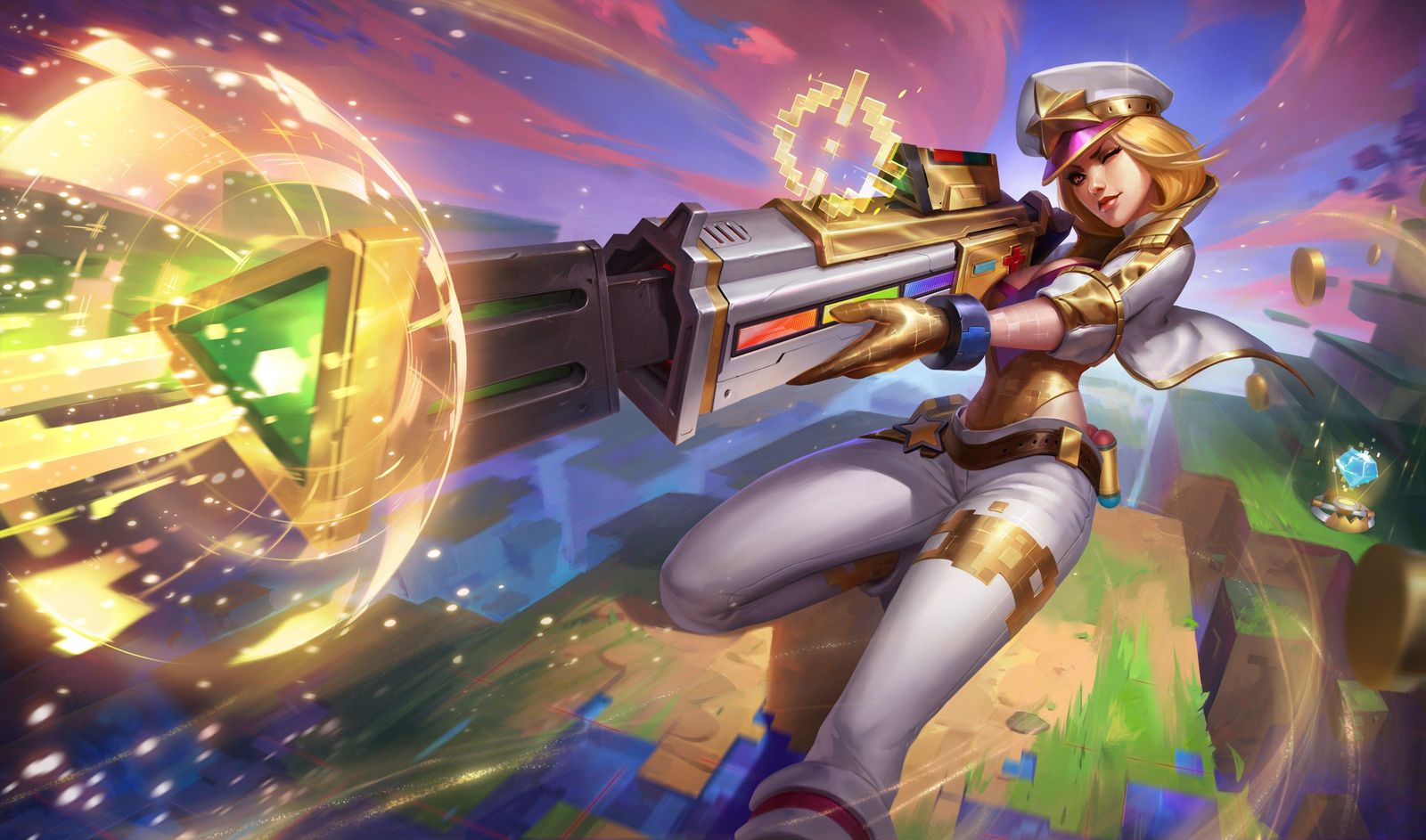 Gaming Goddess Futuristic Art Wall Art