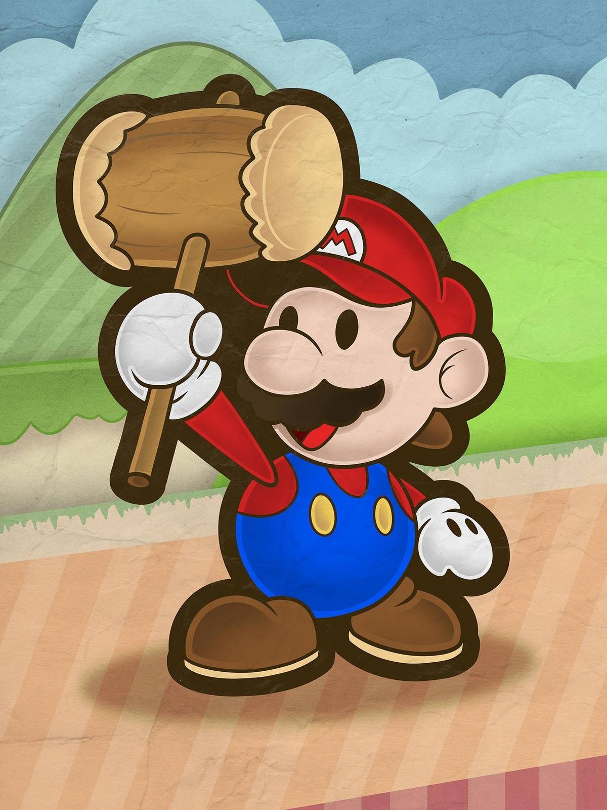 Paper Mario Hammer Time Wall Art