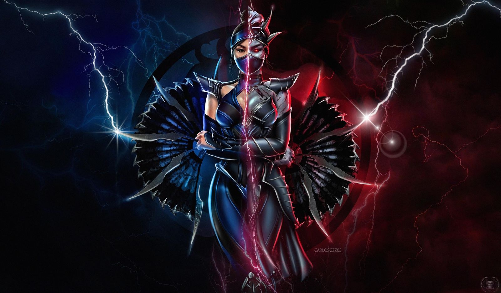 Epic Warrior Lightning Wall Art
