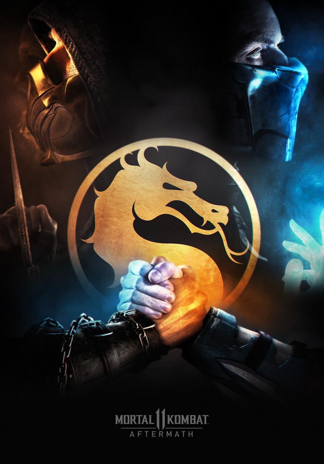 Mortal Kombat 11 Aftermath Dragon Logo Wall Art