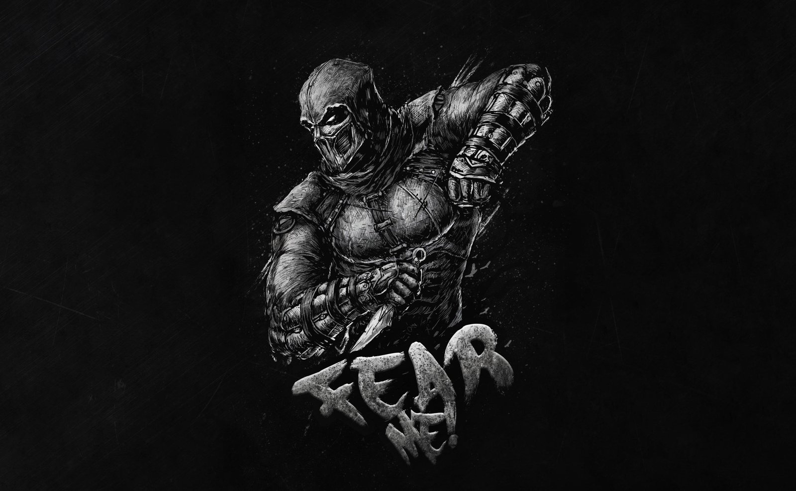 Gothic Assassin Fear Me Wall Art