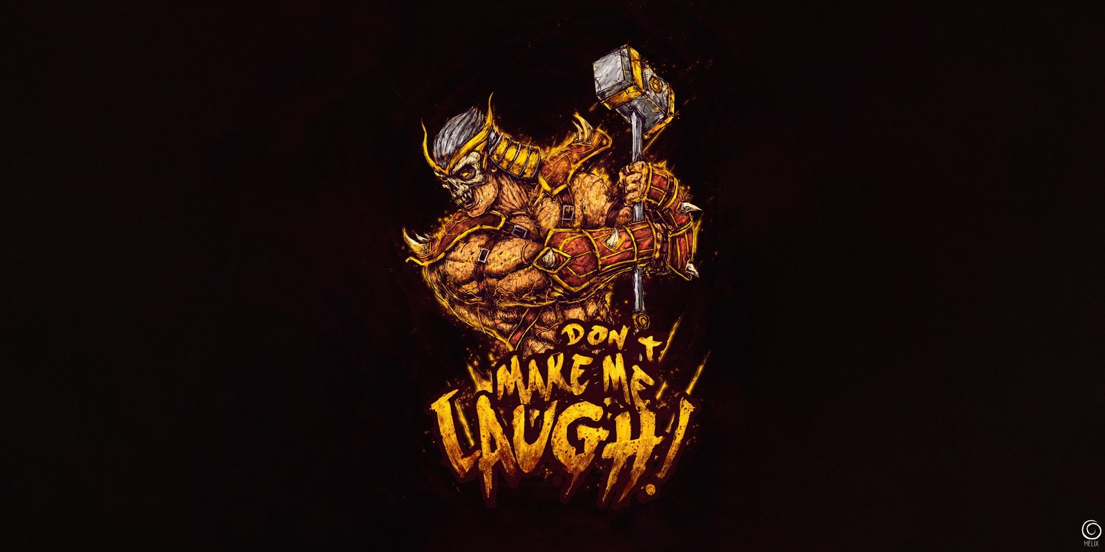 Mortal Kombat Shao Kahn "Don't Make Me Laugh" Wall Art