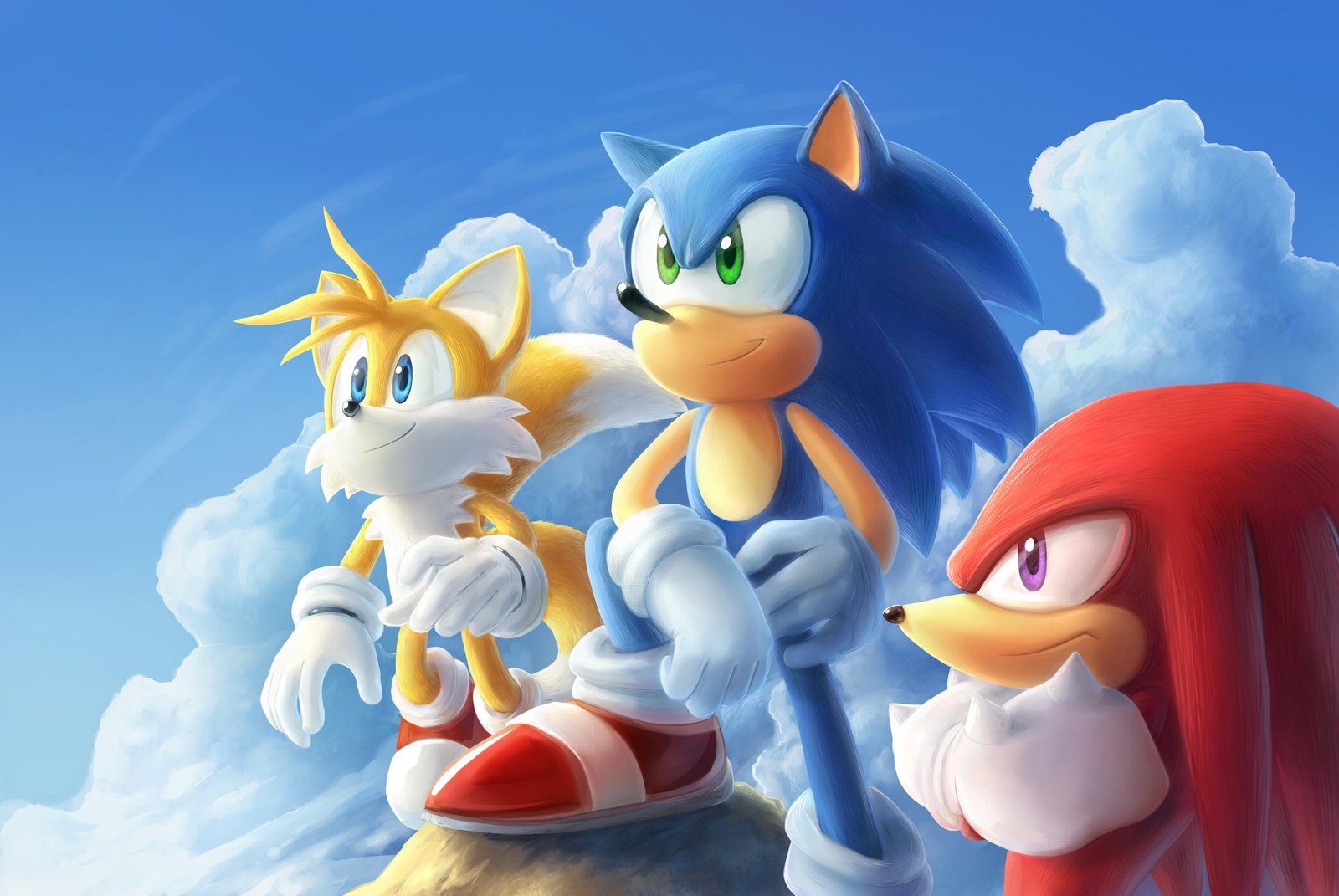 Sonic, Tails, Knuckles Adventure Wall Art