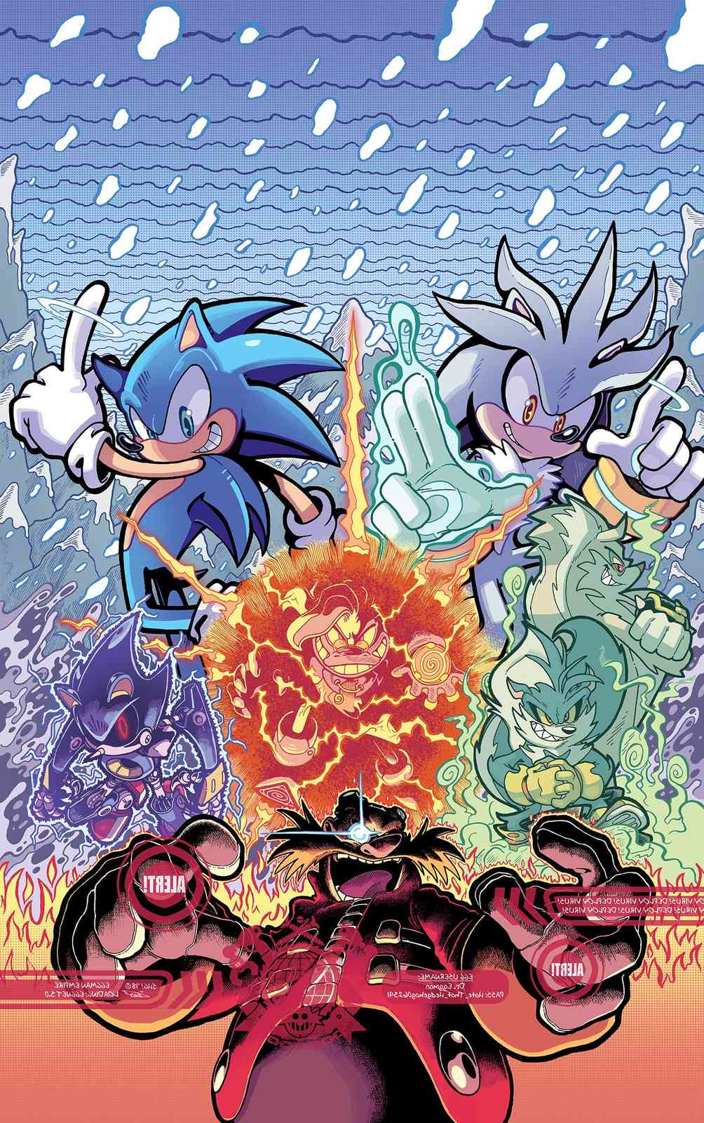 Sonic vs Eggman Epic Battle Wall Art