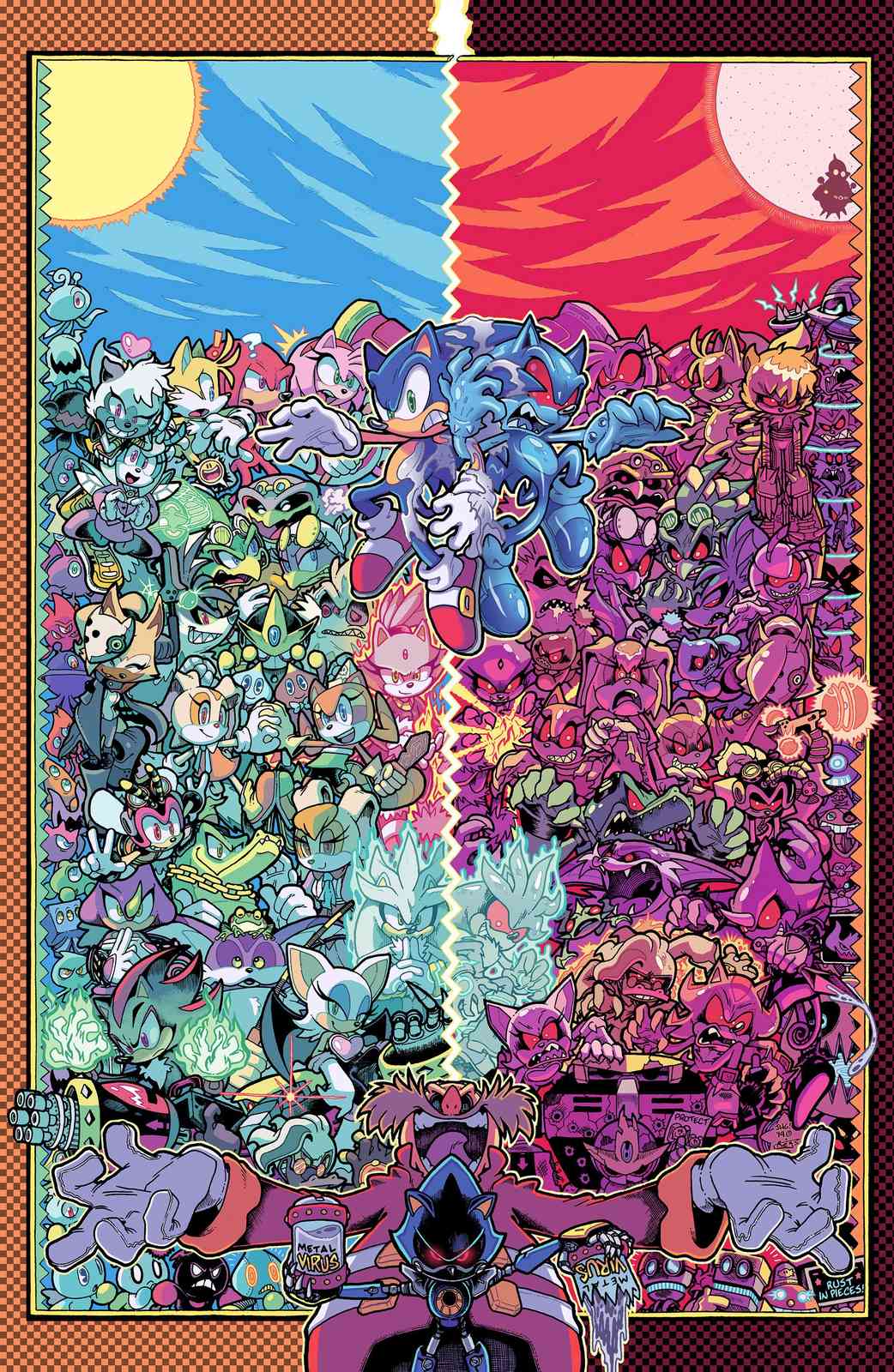 Epic Sonic Generations Split Wall Art