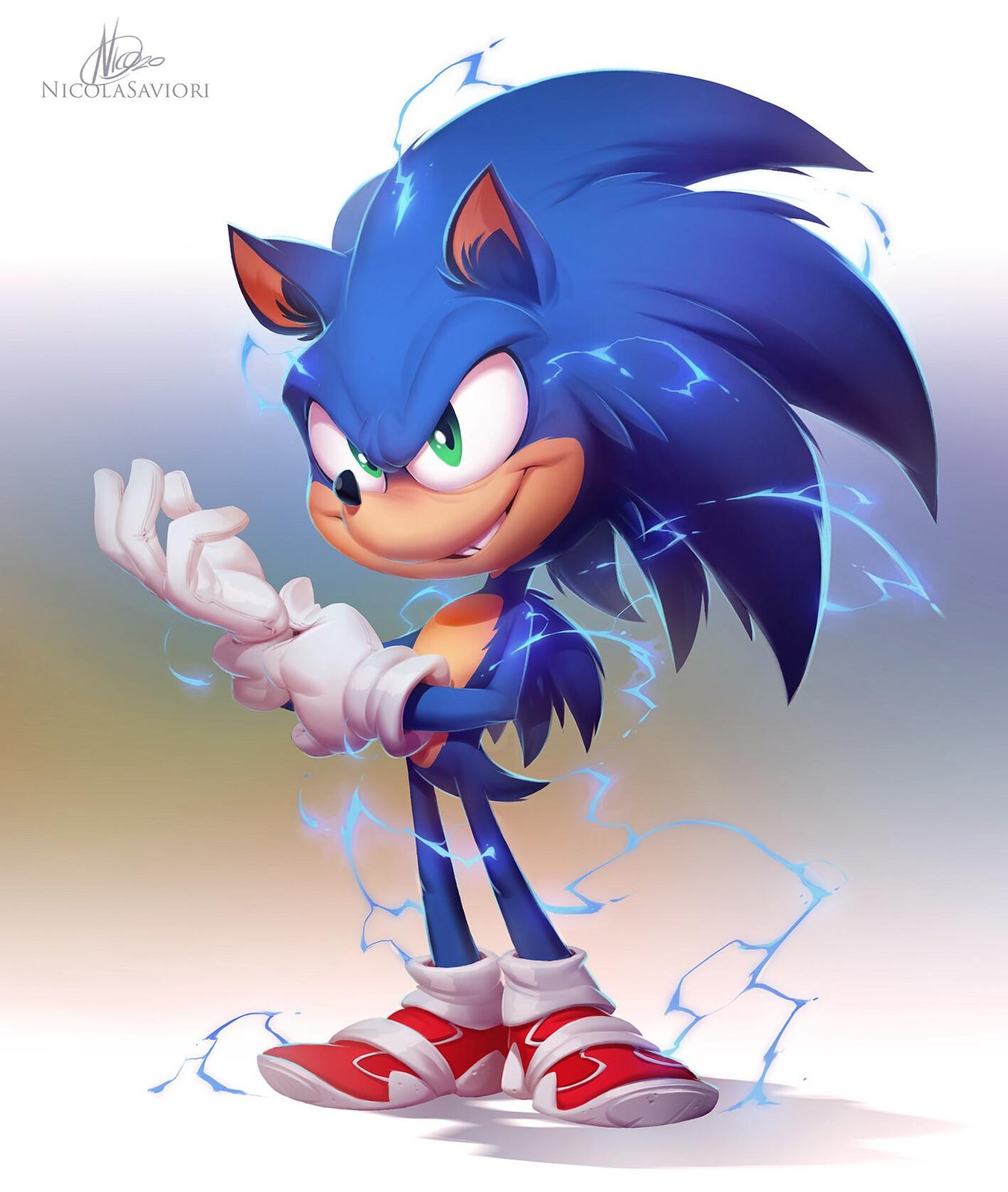 Sonic the Hedgehog Lightning Speed Wall Art