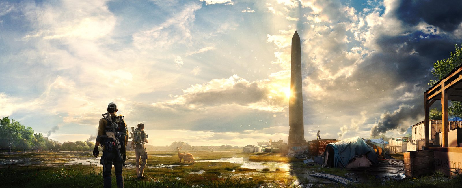 Post-Apocalyptic Washington Monument Wall Art