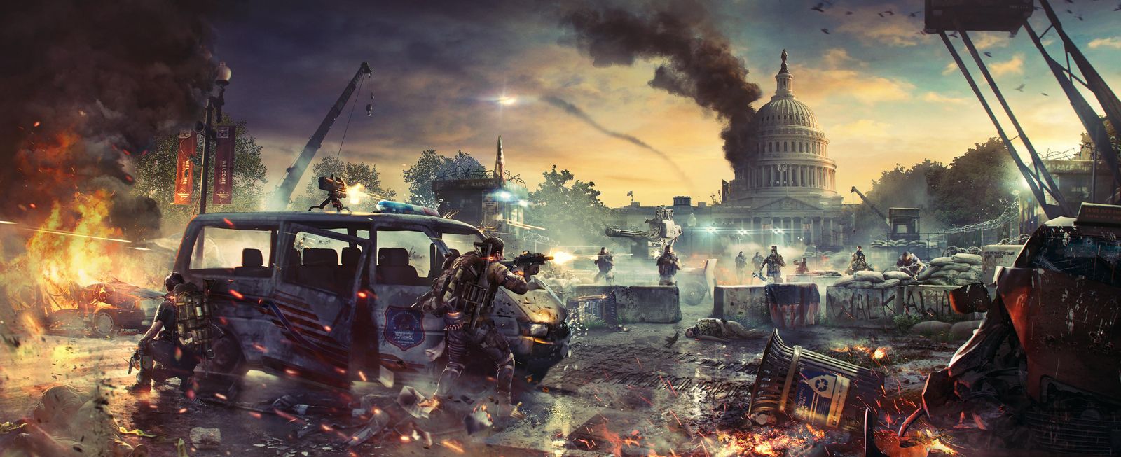 Action-Packed Capitol Siege Wall Art