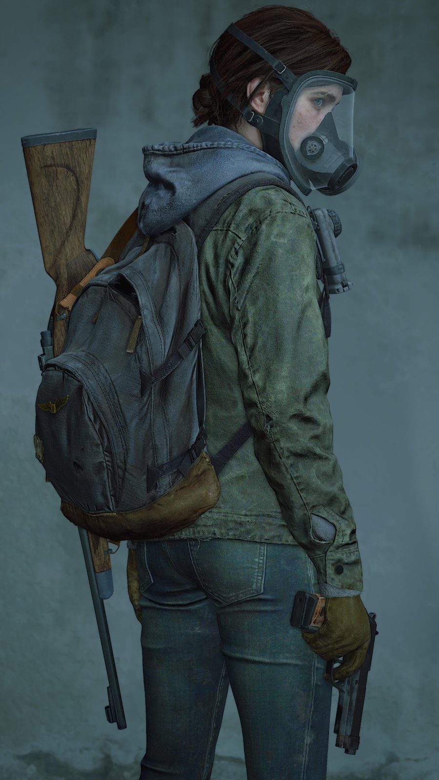 Resilient Survivor Gas Mask & Rifle Wall Art