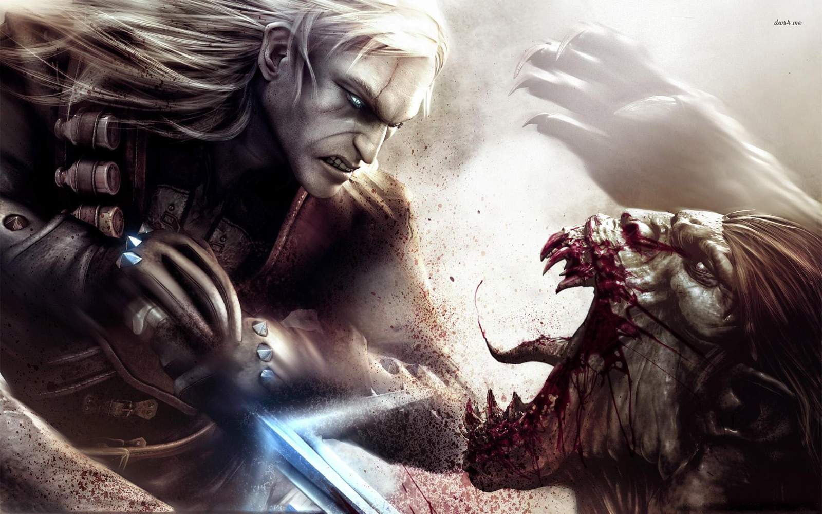 Epic Fantasy Battle Witcher Monster Slayer Wall Art