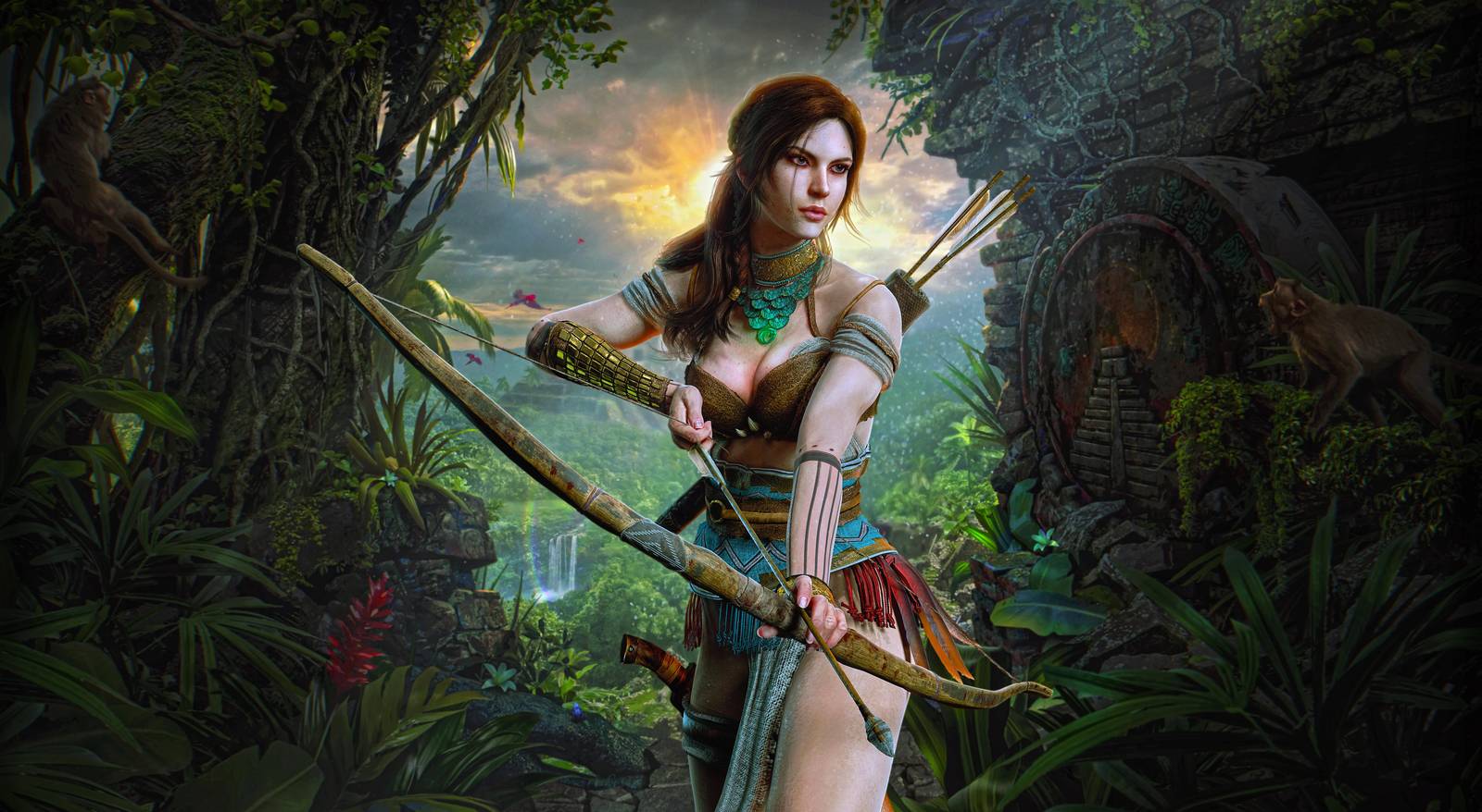 Jungle Archer Adventure Wall Art