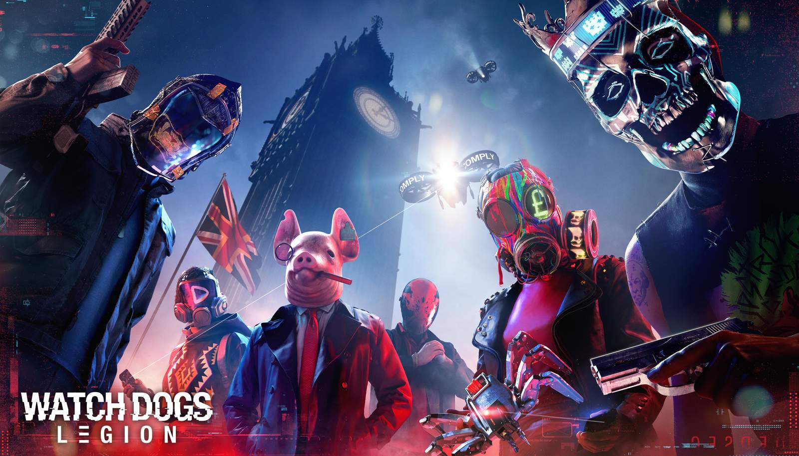 Cyberpunk Rebellion Watch Dogs Legion Wall Art