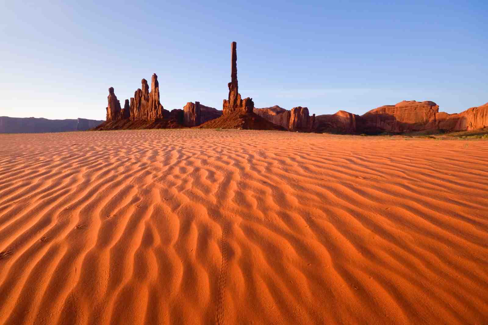 Monument Valley Sunrise Sand Dunes Wall Art