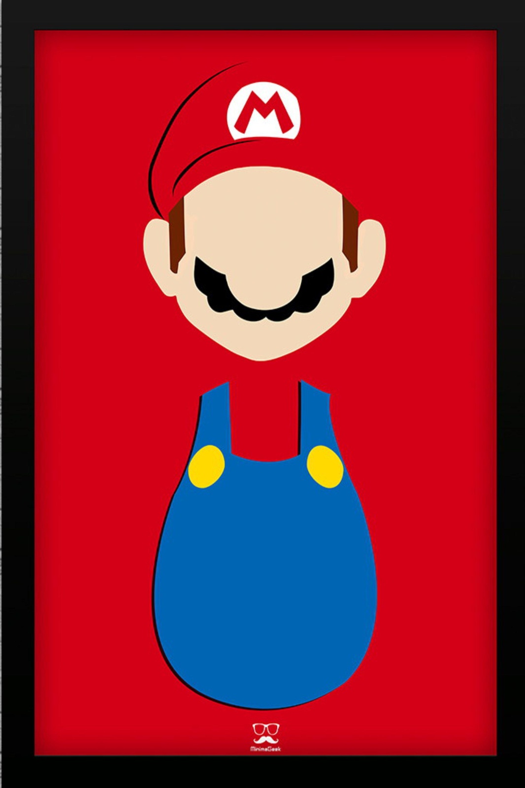 Minimalist Mario Bros Gamer Wall Art Wall Art