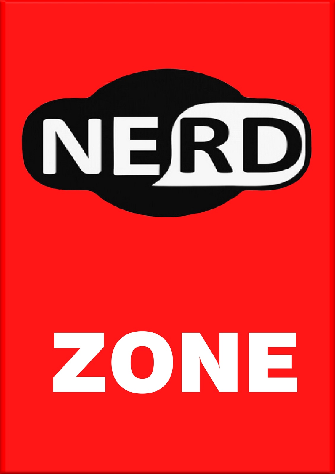 Nerd Zone Bold Typography Wall Art