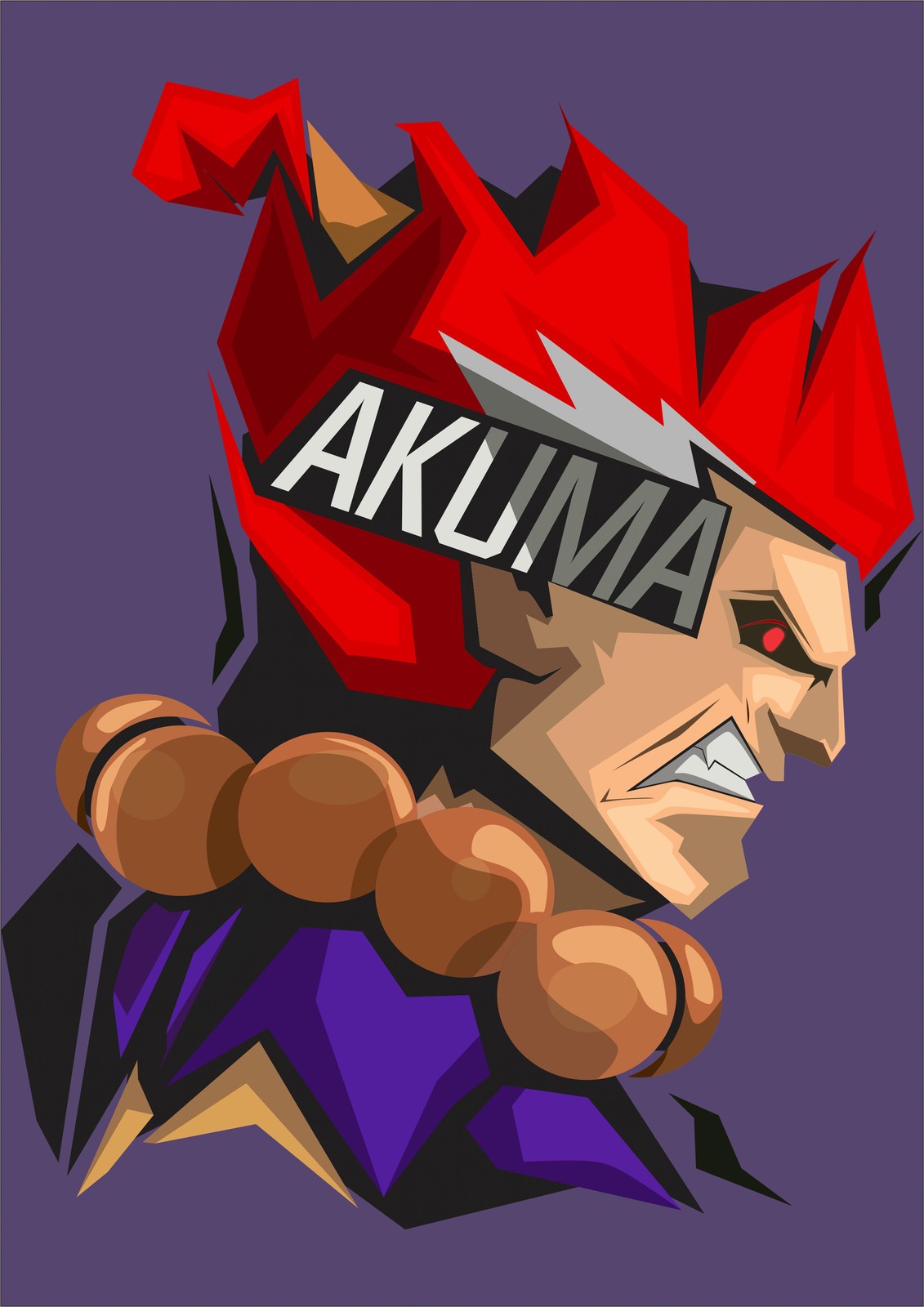 Fierce Akuma "Ansatsuken Master" Wall Art