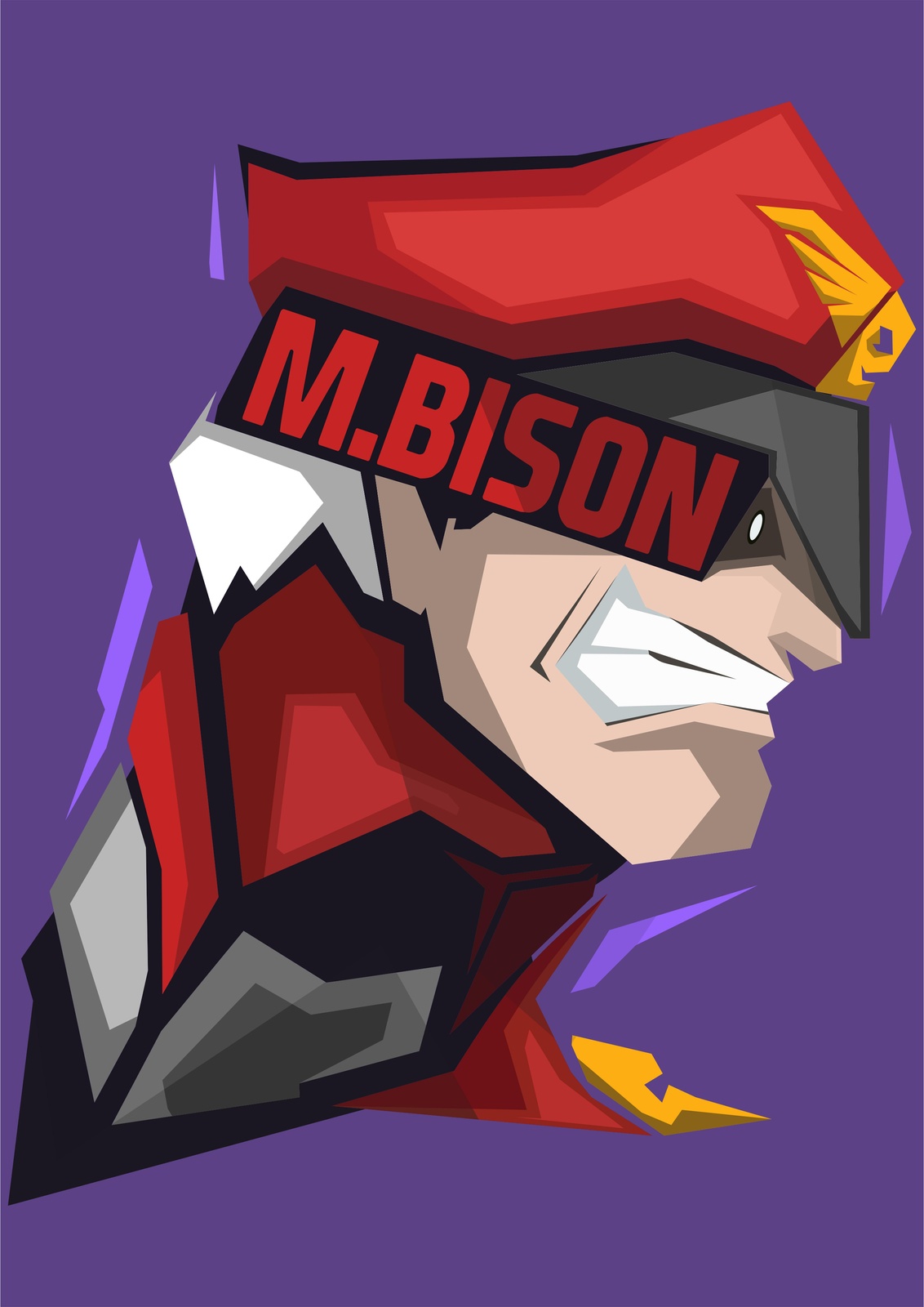 M. Bison Street Fighter Character Wall Art