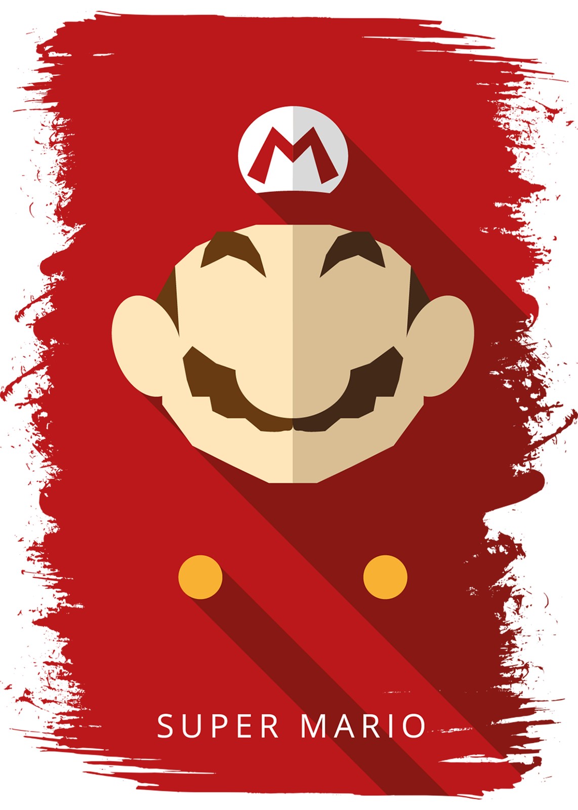 Iconic Super Mario Bros. Geometric Wall Art