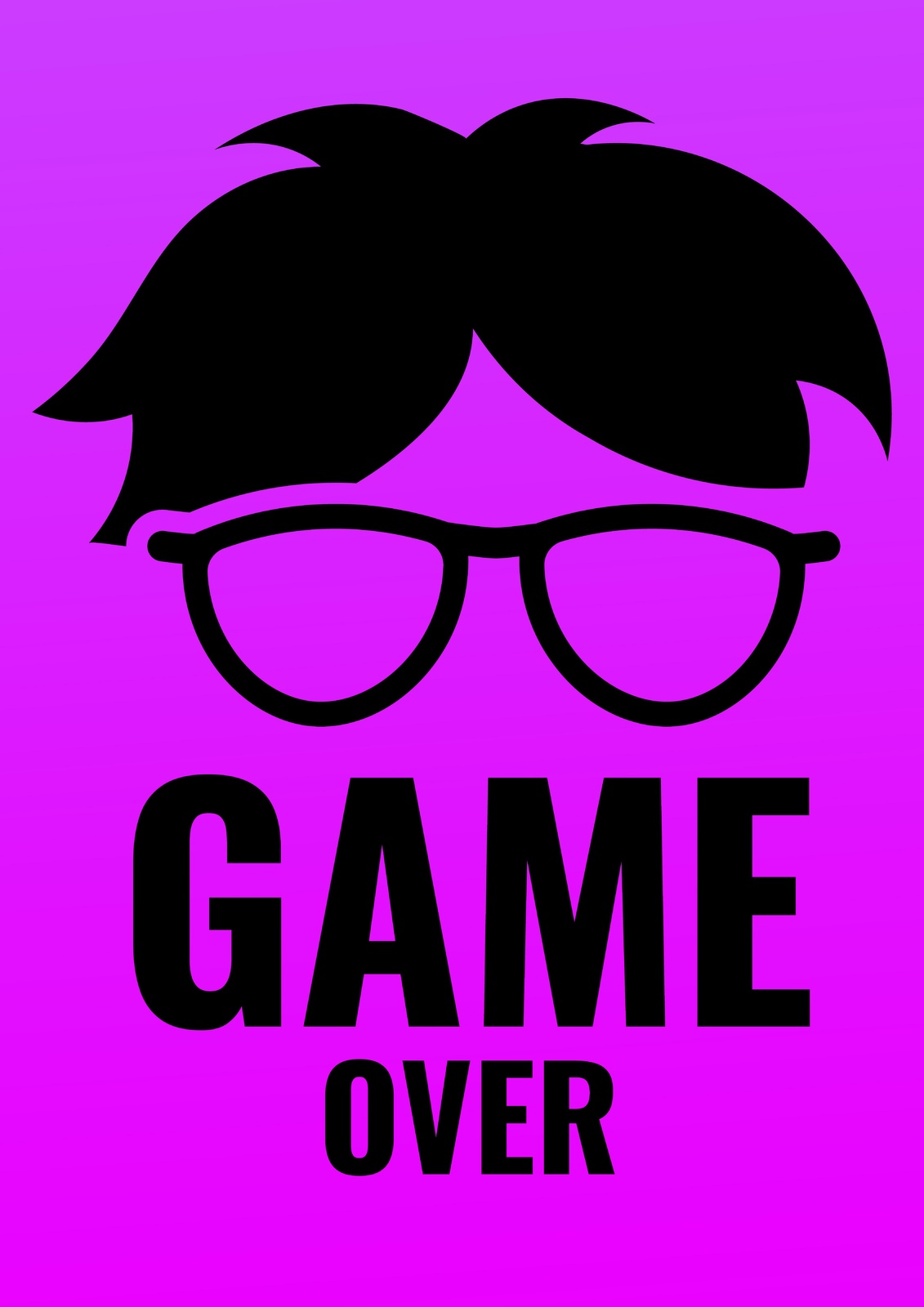 Retro Gamer "Game Over" Wall Art
