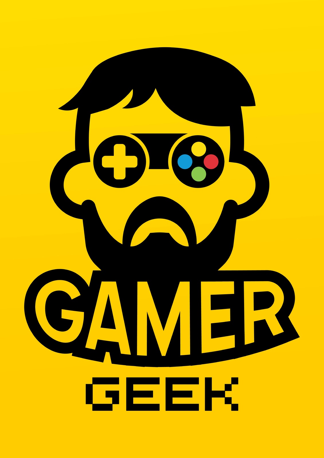 Retro Gamer Geek Statement Wall Art