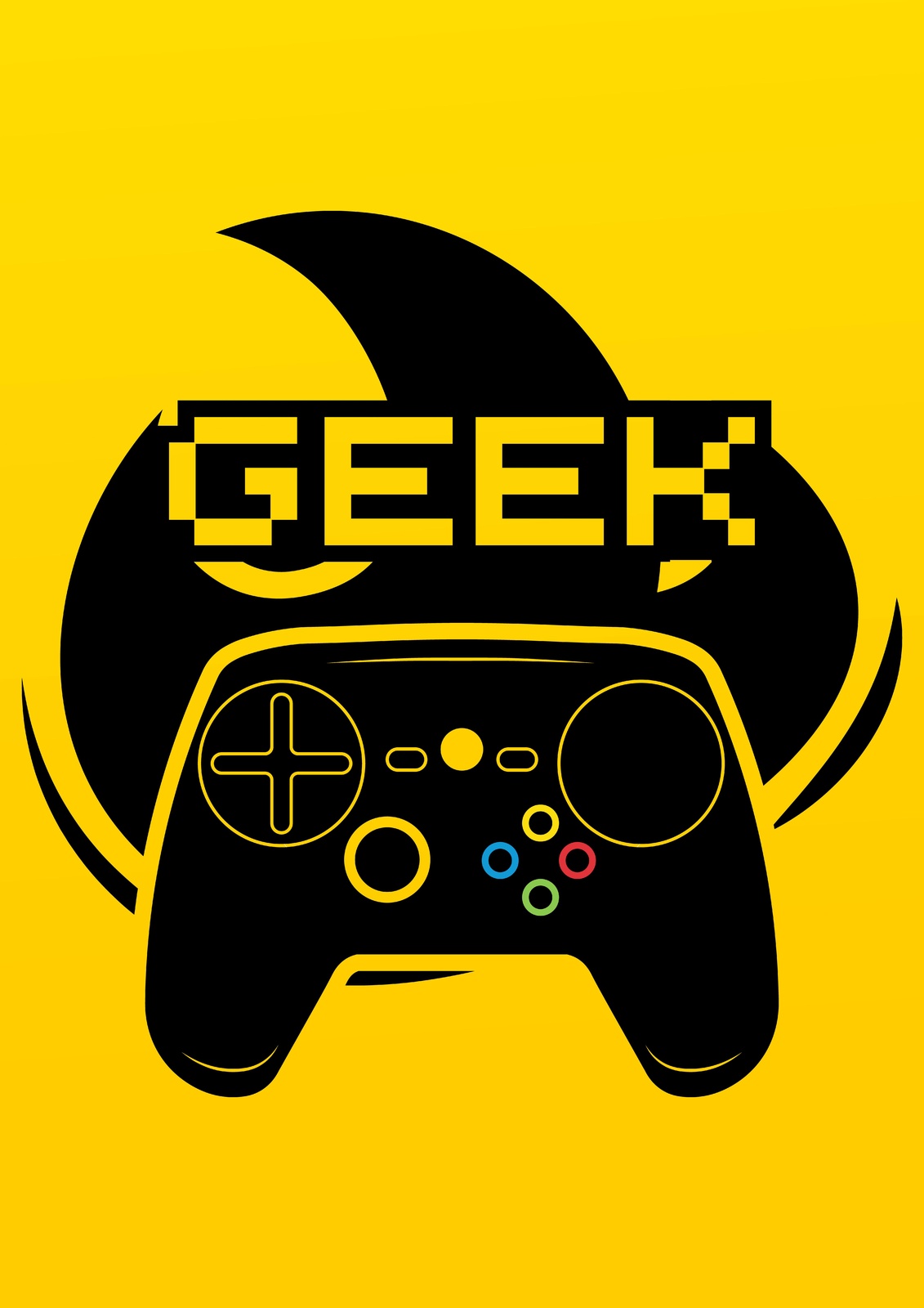 Geek Gamer Controller Wall Art