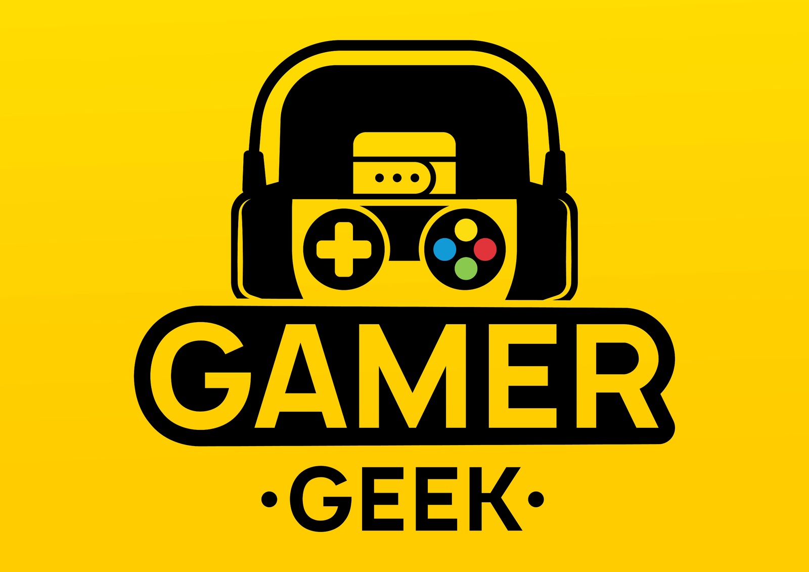 Gamer Geek Headphones & Controller Wall Art