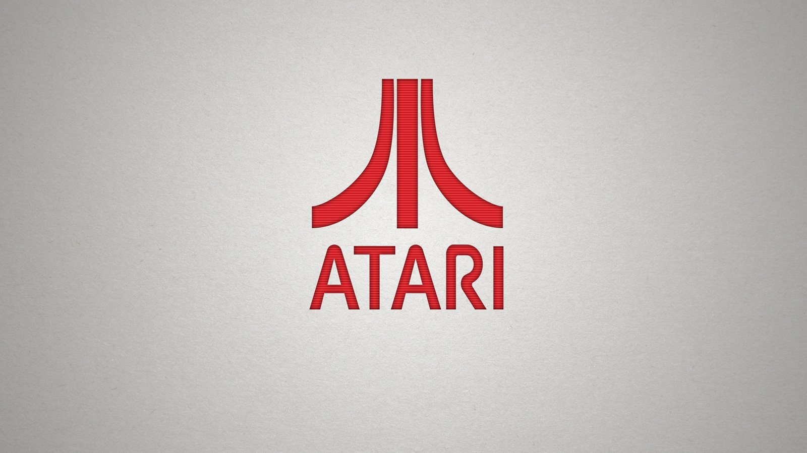 Retro Atari Logo Red & White Wall Art
