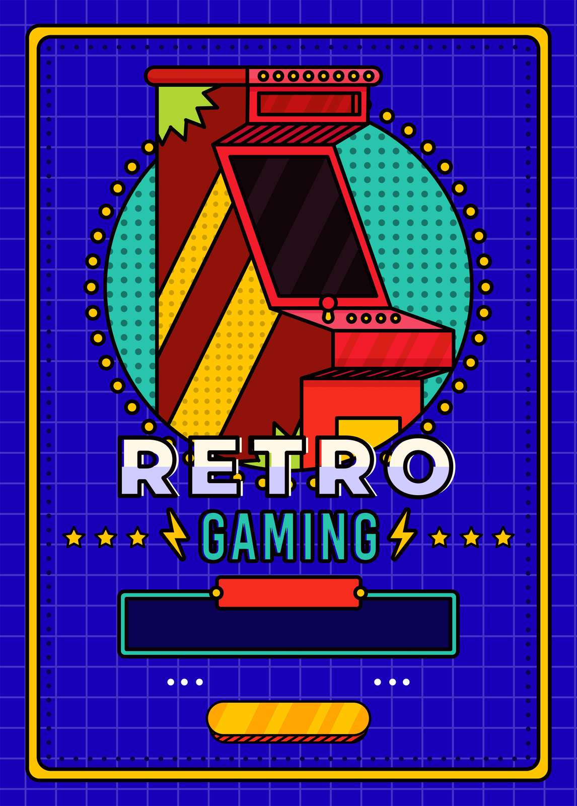 Retro Arcade Gaming Vibes Wall Art