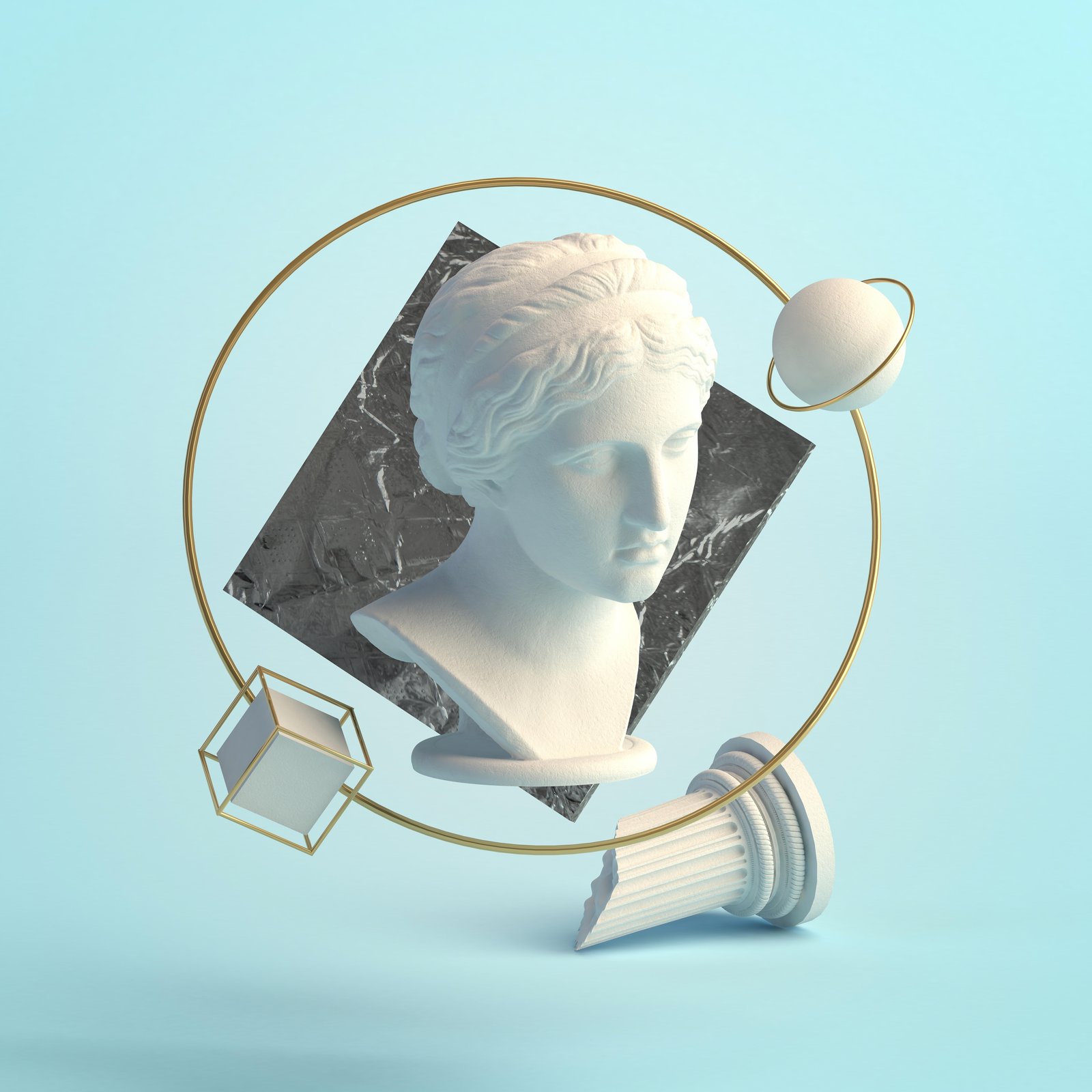 Modern Abstract Sculpture Wall Art