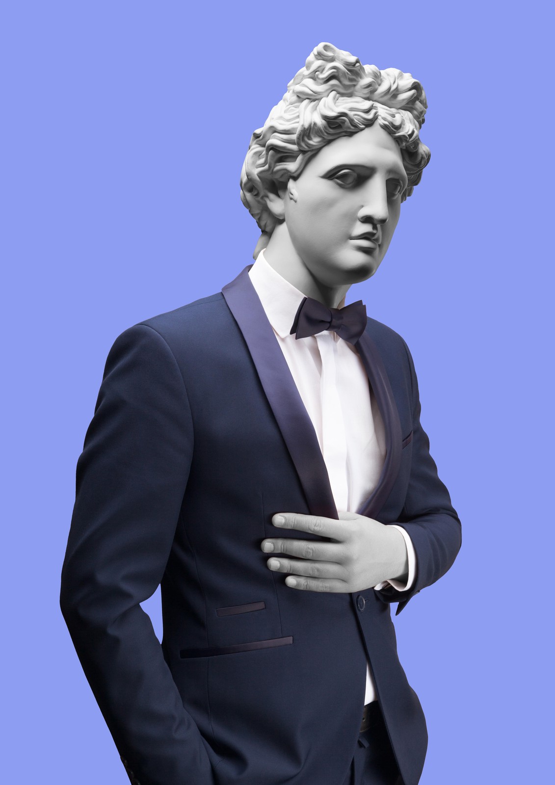 Elegant Classic Statue Tuxedo Wall Art