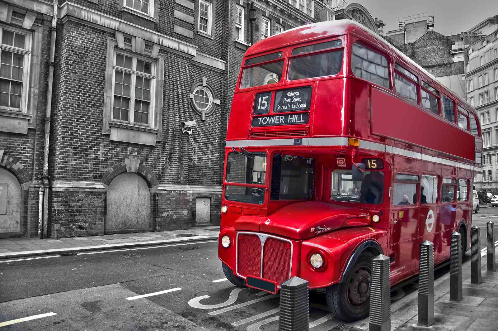 Iconic Red London Bus Wall Art - Cityscape Art
