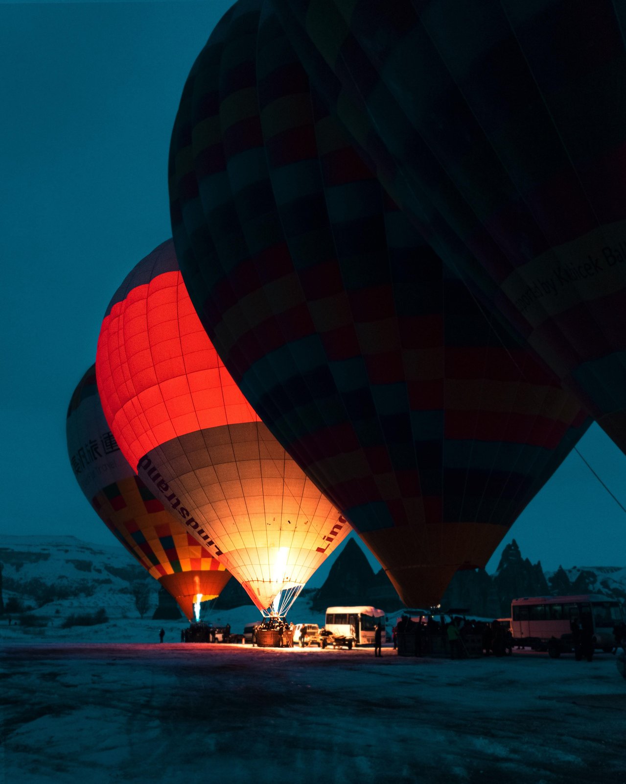 Hot Air Balloons Cappadocia Sunset Wall Art