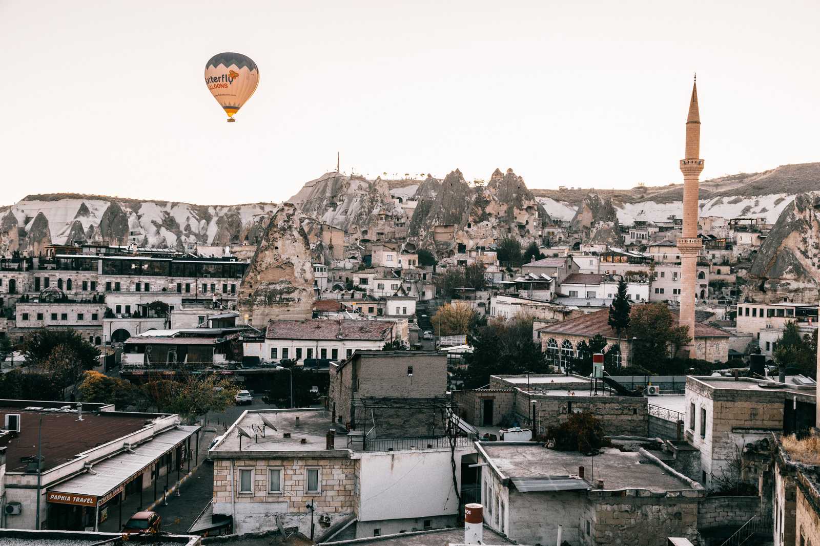 Cappadocia Hot Air Balloon Townscape Wall Art