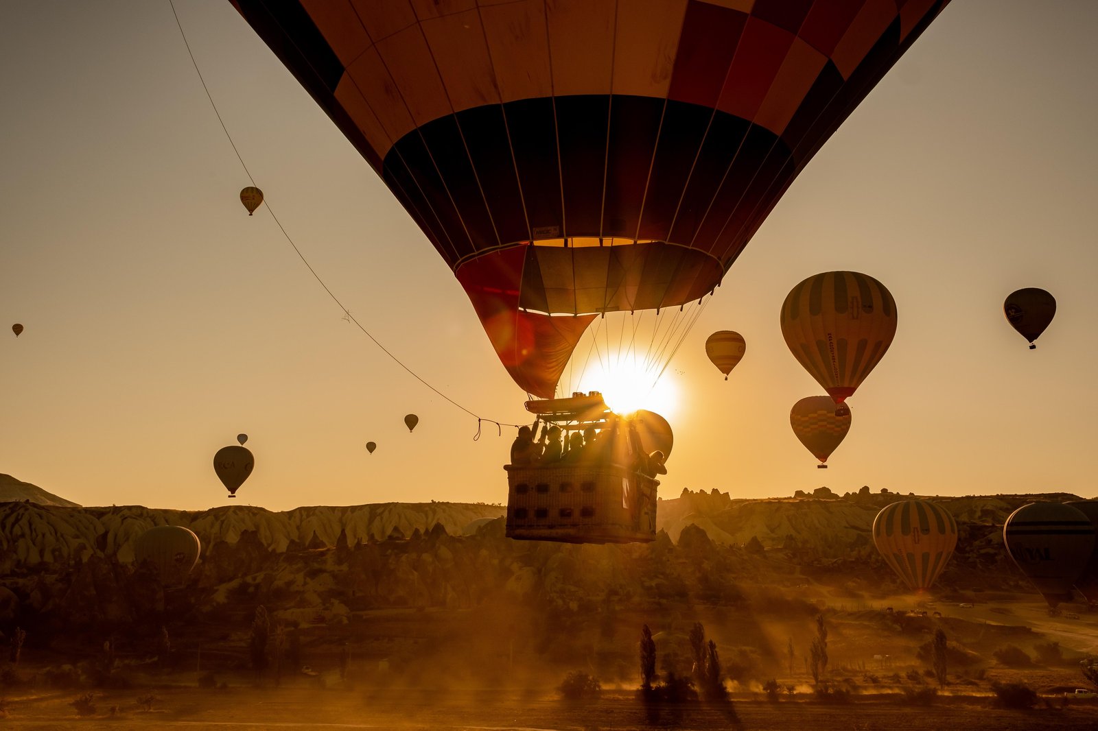 Sunrise Hot Air Balloons Adventure Wall Art