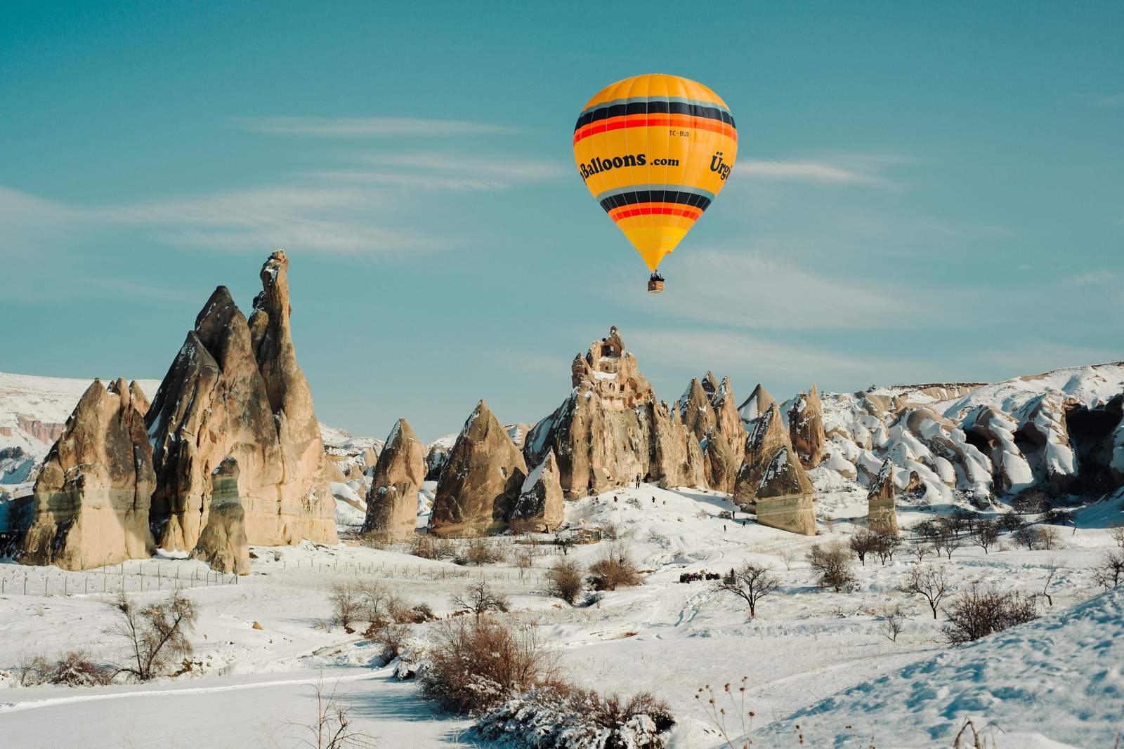 Cappadocia Balloon Snowscape Wall Art