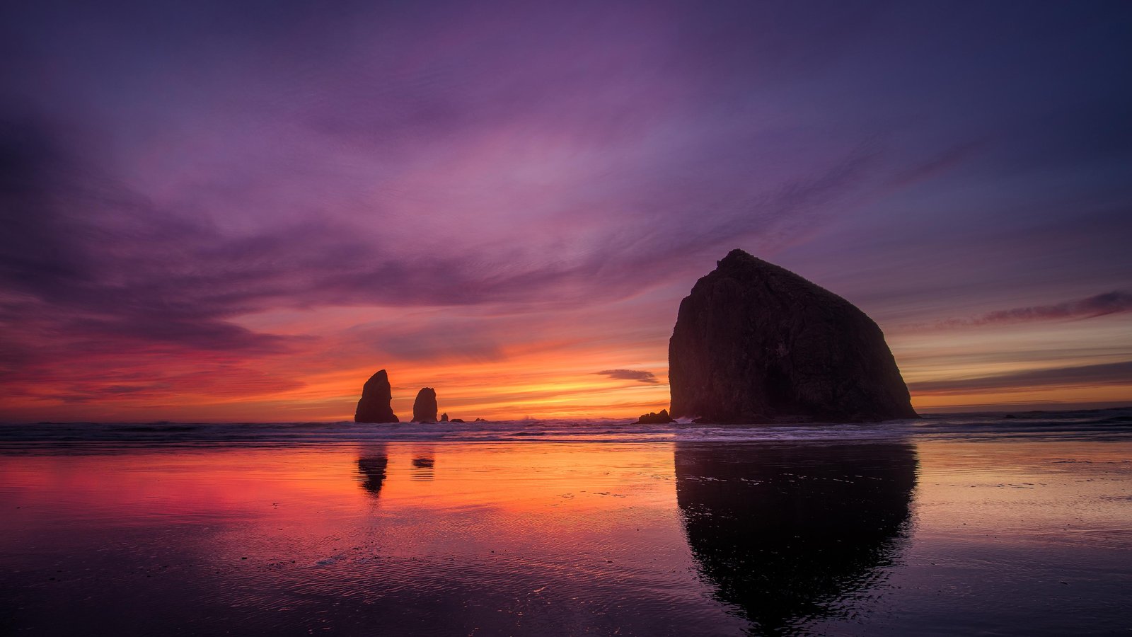 Ocean Sunset Serenity Coastal Rock Wall Art
