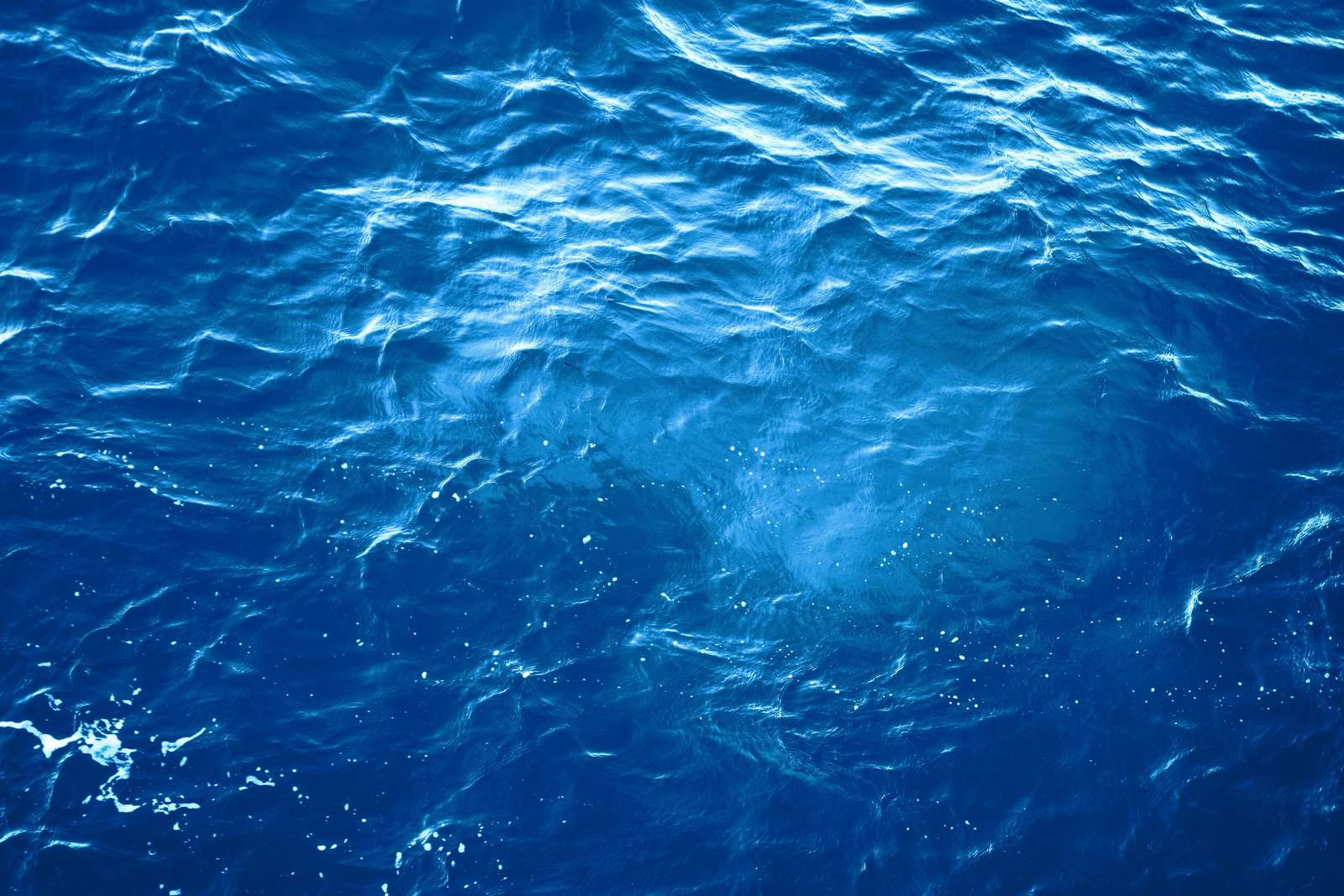 Deep Blue Ocean Waves Wall Art