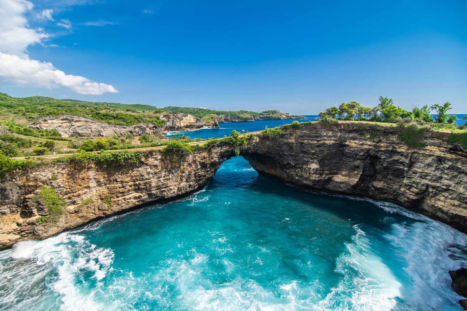 Tropical Ocean Arch Landscape Wall Art