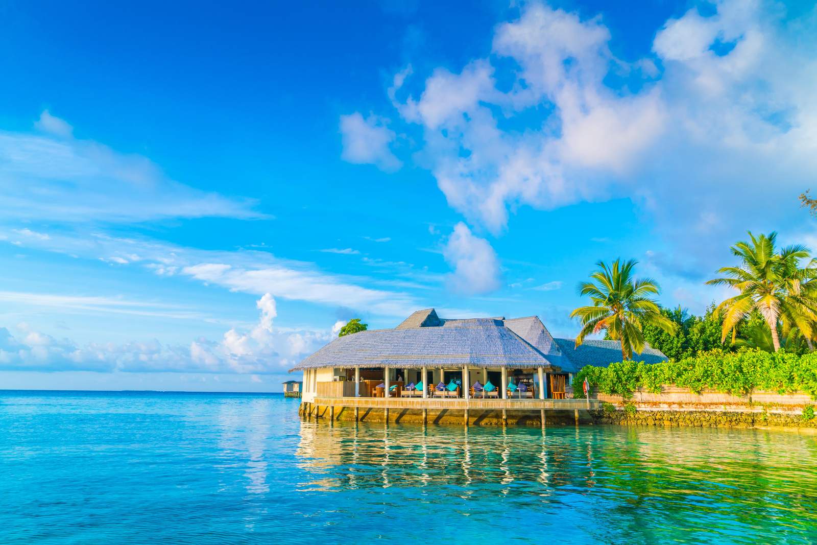 Maldives Overwater Bungalow Paradise Wall Art