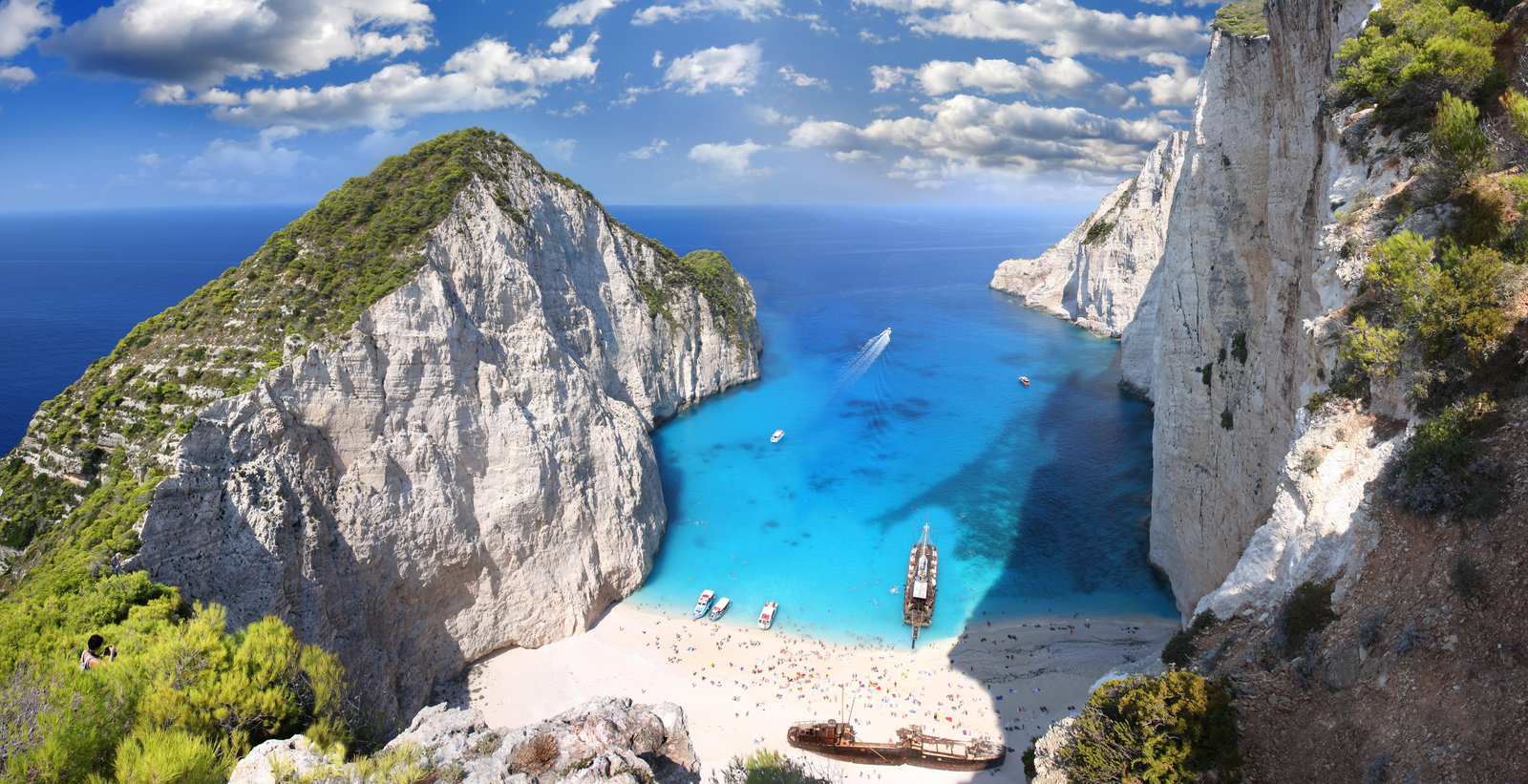 Navagio Beach Azure Escape Wall Art