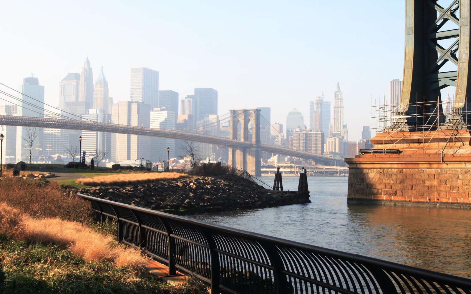 NYC Brooklyn Bridge Skyline Wall Art