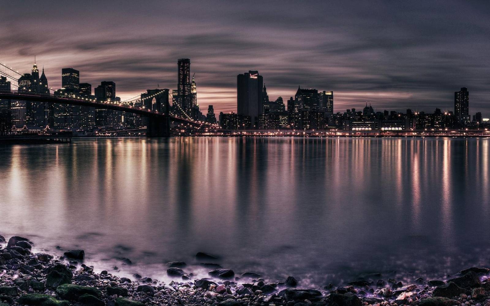 New York City Skyline Brooklyn Bridge Wall Art