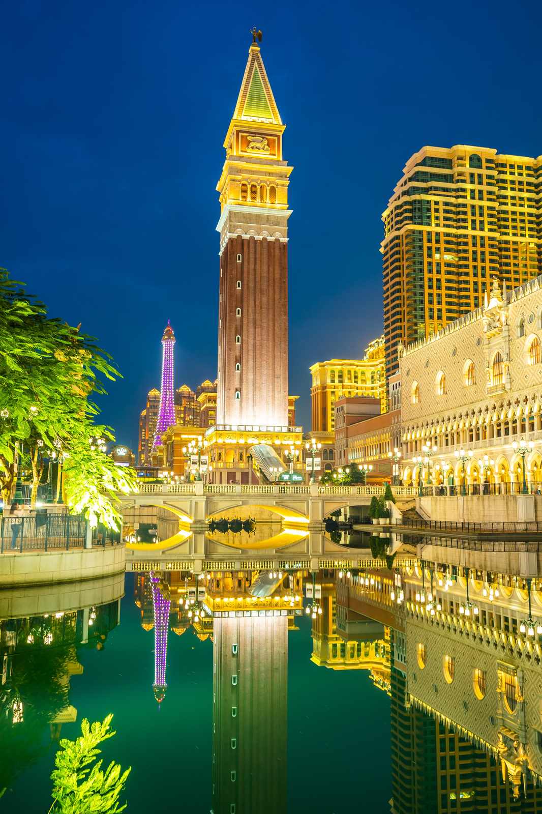 Venetian Night Cityscape Wall Art