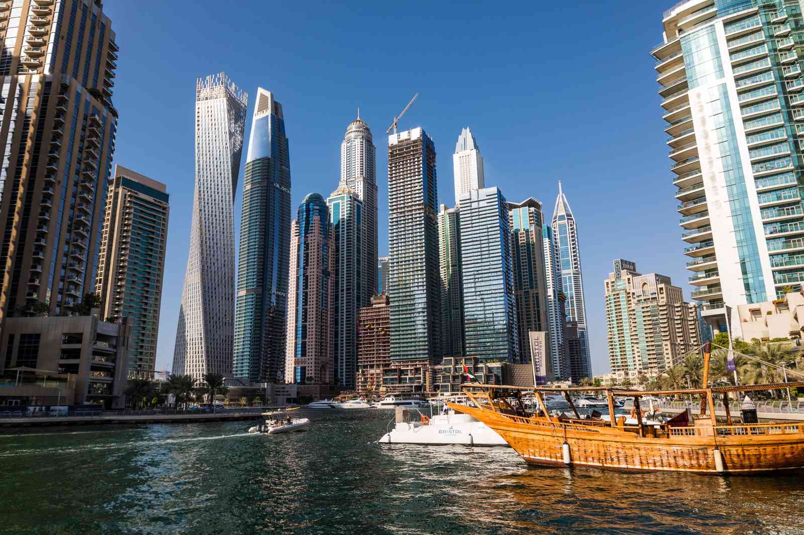Dubai Marina Skyscrapers Wall Art