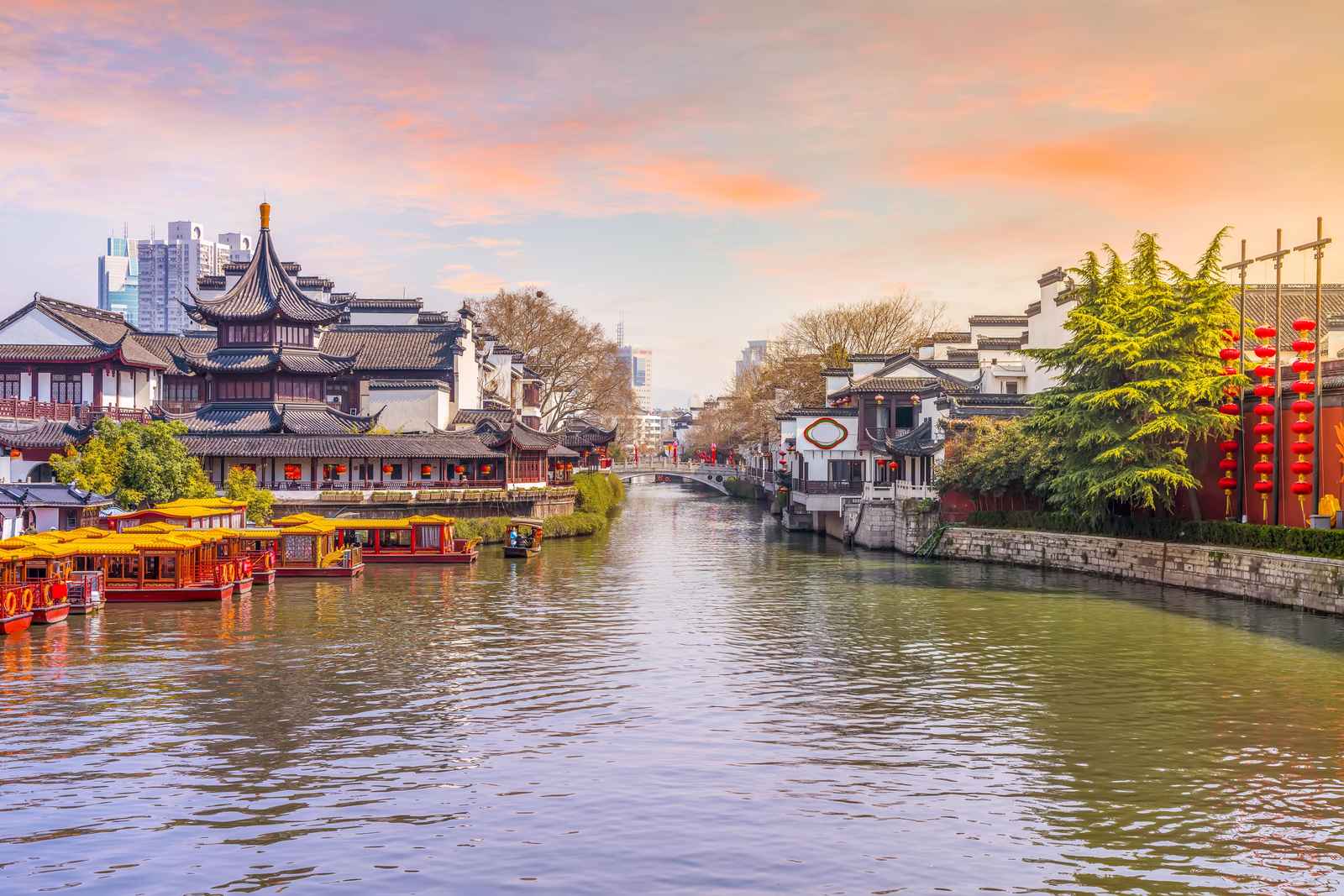 Tranquil River Cruise & Pagodas Wall Art