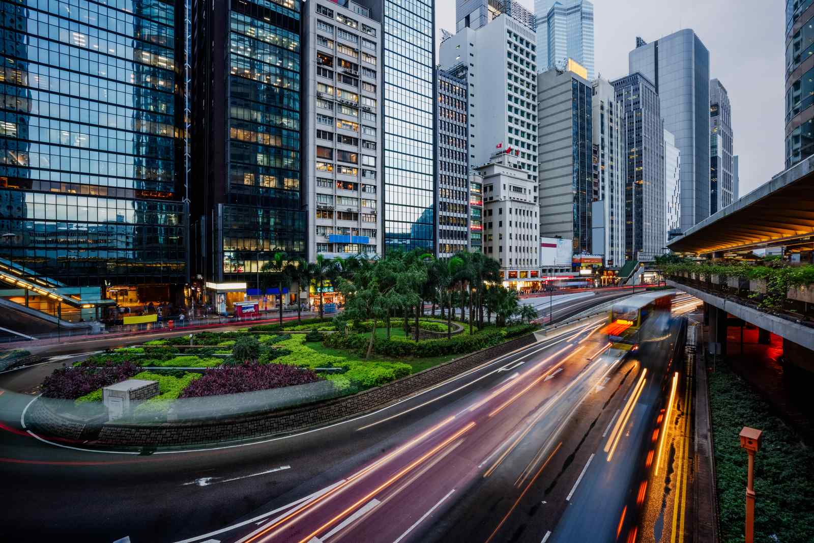 Modern Cityscape Blur Wall Art